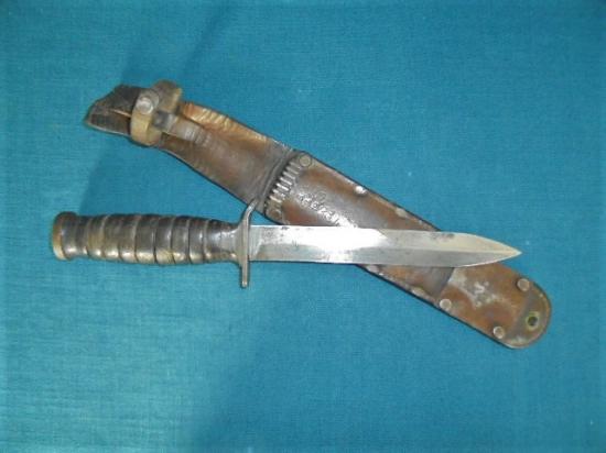 WW11 U.S. M-3 FIGHTING KNIFE WITH M6 SCABBARD S/N 0392