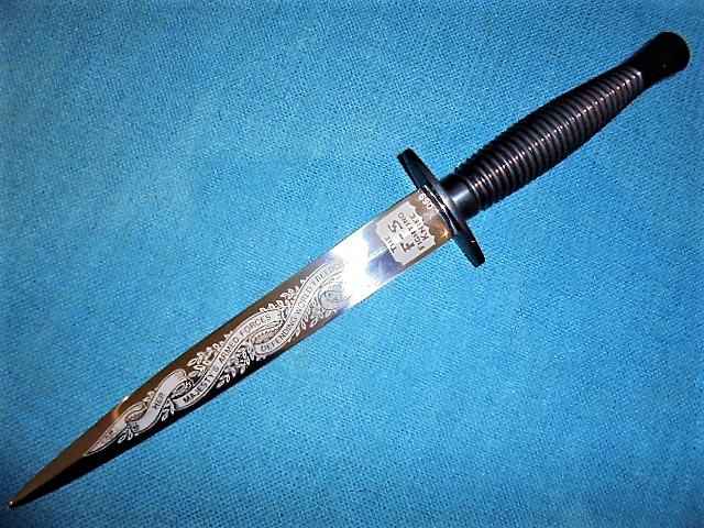 WILKINSON SWORD COMMEMORATIVE COMMANDO KNIFE S/N 0712