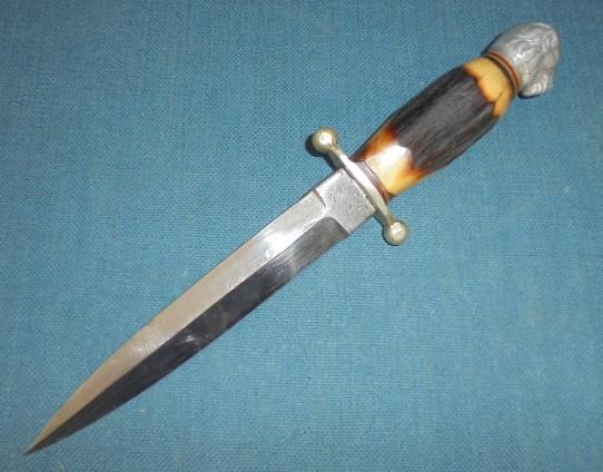 GERMAN MADE FIGHTING KNIFE S/N 0737