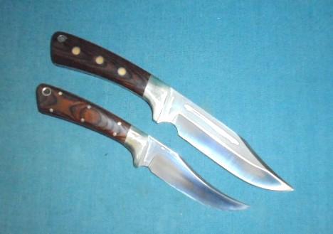 Two I C Cut Silver Collection Custom Knives S/n 02296