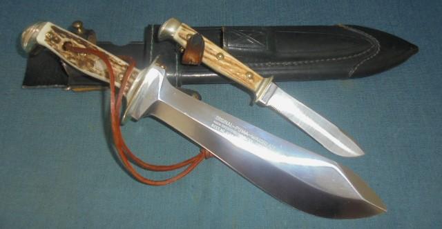 1978 Dated Puma Waidblatt Twin Set Knife S/n 02616