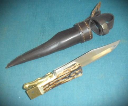 Large Linder Folding Bowie Knife S/n 02522