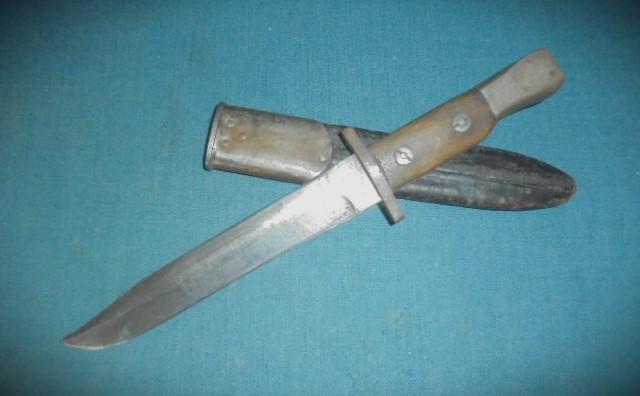 WW1 Ross Bayonet Converted into a Fighting Knife S/n 02677