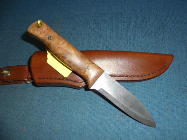 David Edwards Damascus Woodlore Knife S/n 03151
