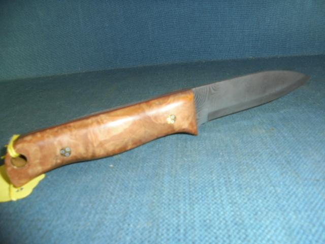 David Edwards Damascus Woodlore Knife S/n 03151