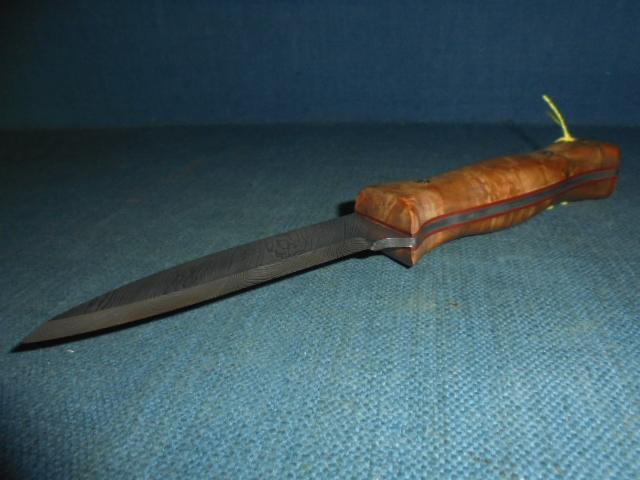 David Edwards Damascus Woodlore Knife S/n 03151
