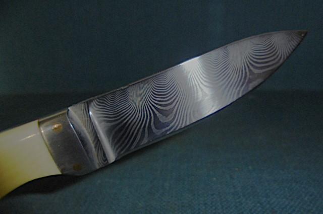 Rare Alan Wood Damascus Knife S/n 03157
