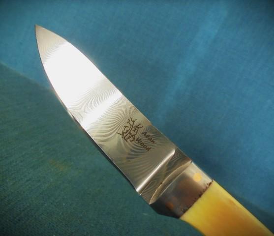 Rare Alan Wood Damascus Knife S/n 03157