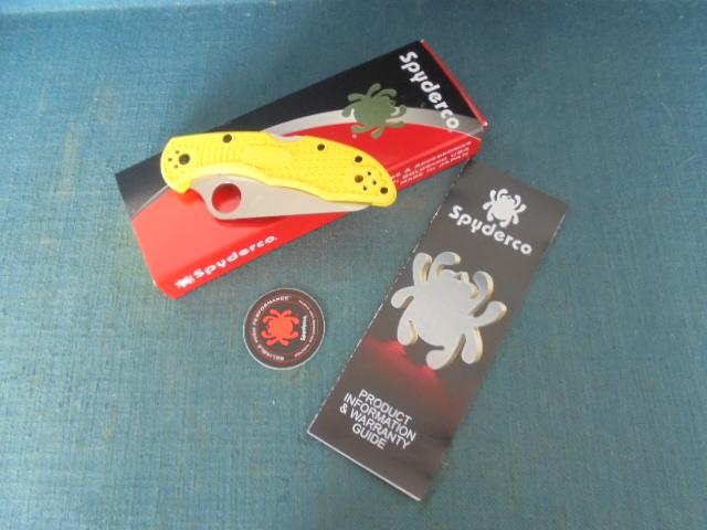 Spyderco Salt 2 Yellow Serrated Folder S/n 03160