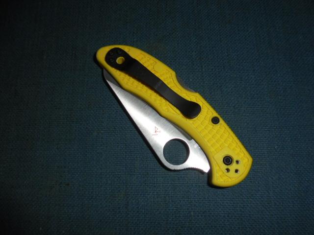 Spyderco Salt 2 Yellow Serrated Folder S/n 03160