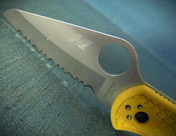 Spyderco Salt 2 Yellow Serrated Folder S/n 03160