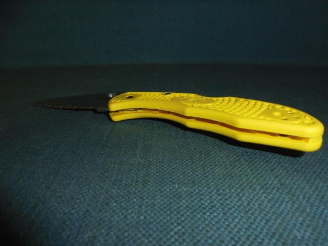 Spyderco Salt 2 Yellow Serrated Folder S/n 03160