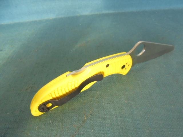 Spyderco Salt 2 Yellow Serrated Folder S/n 03160