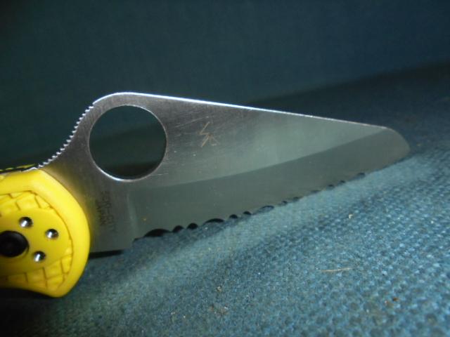 Spyderco Salt 2 Yellow Serrated Folder S/n 03160