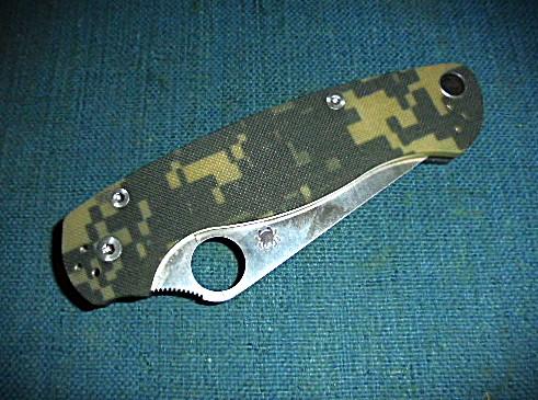 Spyderco Paramilitary 2 Camo Folding Knife S/n 03162