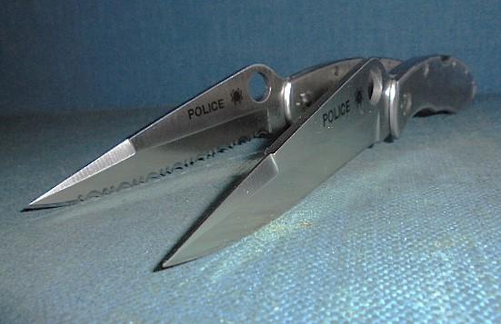 Two Spyderco Police Model Knives S/n 03164