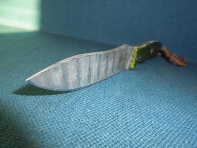 Rare Alan Wood Damascus Knife S/n 03203