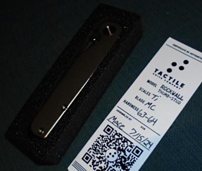 Scarce Tactile Rockwall Folder S/n 03231