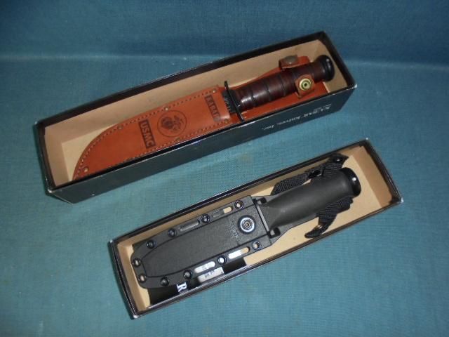 Two Ka-Bar Knives MK 1 MK 2 S/n 03240