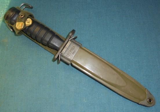 Rare U.S. M4 Bayonet with Rubber Grip S/n 03260