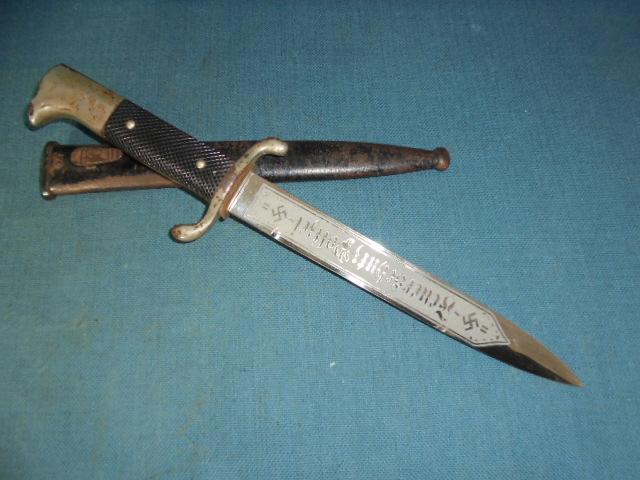 Very Rare German Etched Fire Brigade Sidearm S/n 03286