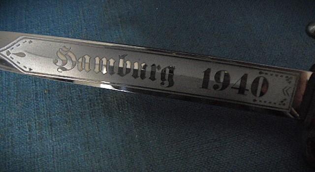 Very Rare German Etched Fire Brigade Sidearm S/n 03286