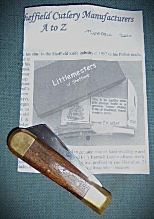 Scarce Trevor Ablett Slip Joint Knife S/n 03329