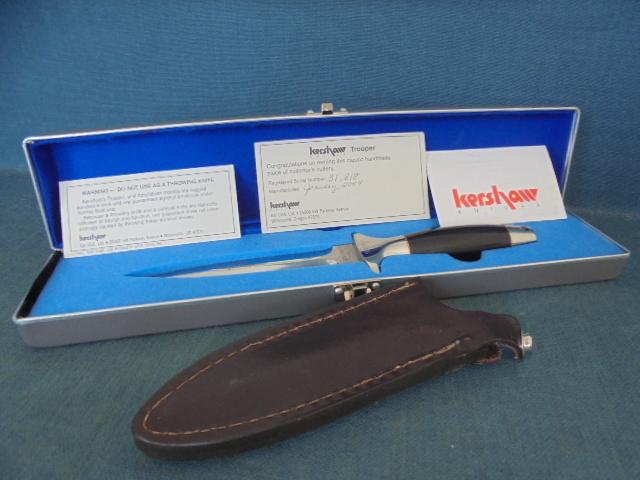 Rare 2004 Numbered 1007 Kershaw Trooper Knife S/n 03482