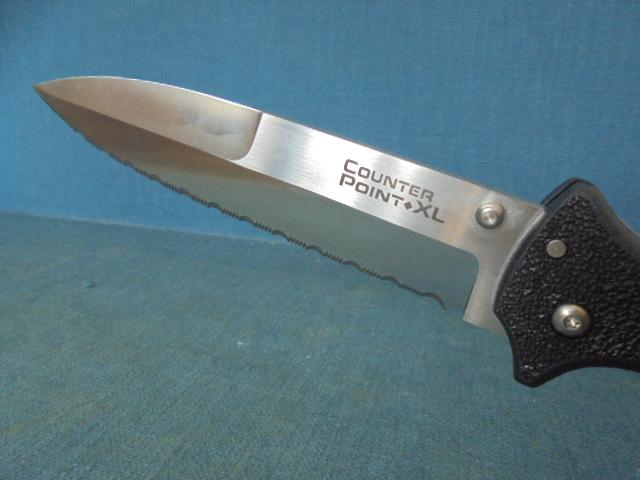 Large Cold Steel Counter Point XL Folding Knife S/n 03498