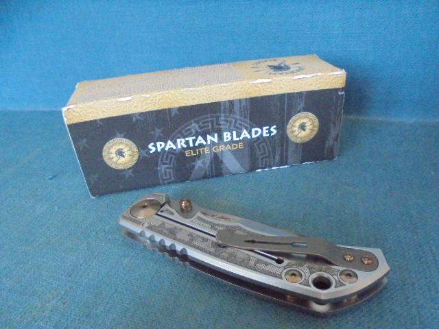 Rare Spartan Harsey Flourishes Folding Knife S/n 03451