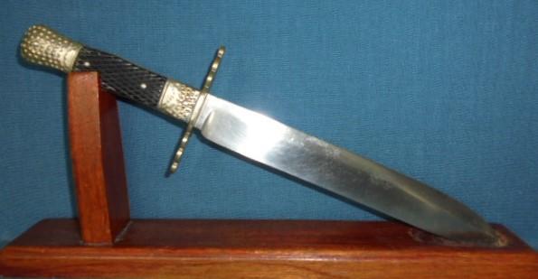 Rare Victorian Spear-Point Bowie Knife by Joseph Rodgers S/n 03468