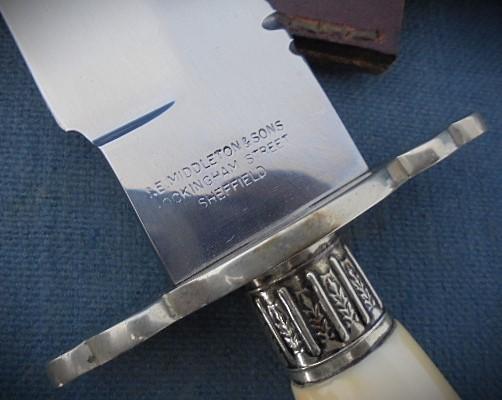 Large J.E. Middleton Bowie Knife S/n 03501
