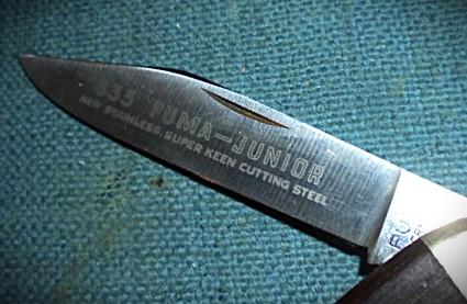 Vintage 1971 Dated Puma-Junior Folding Knife S/n 03524